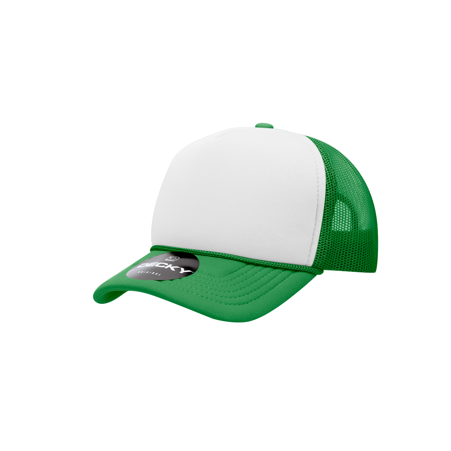 Decky 7010 Trucker Hat - Structured, Curved Brim