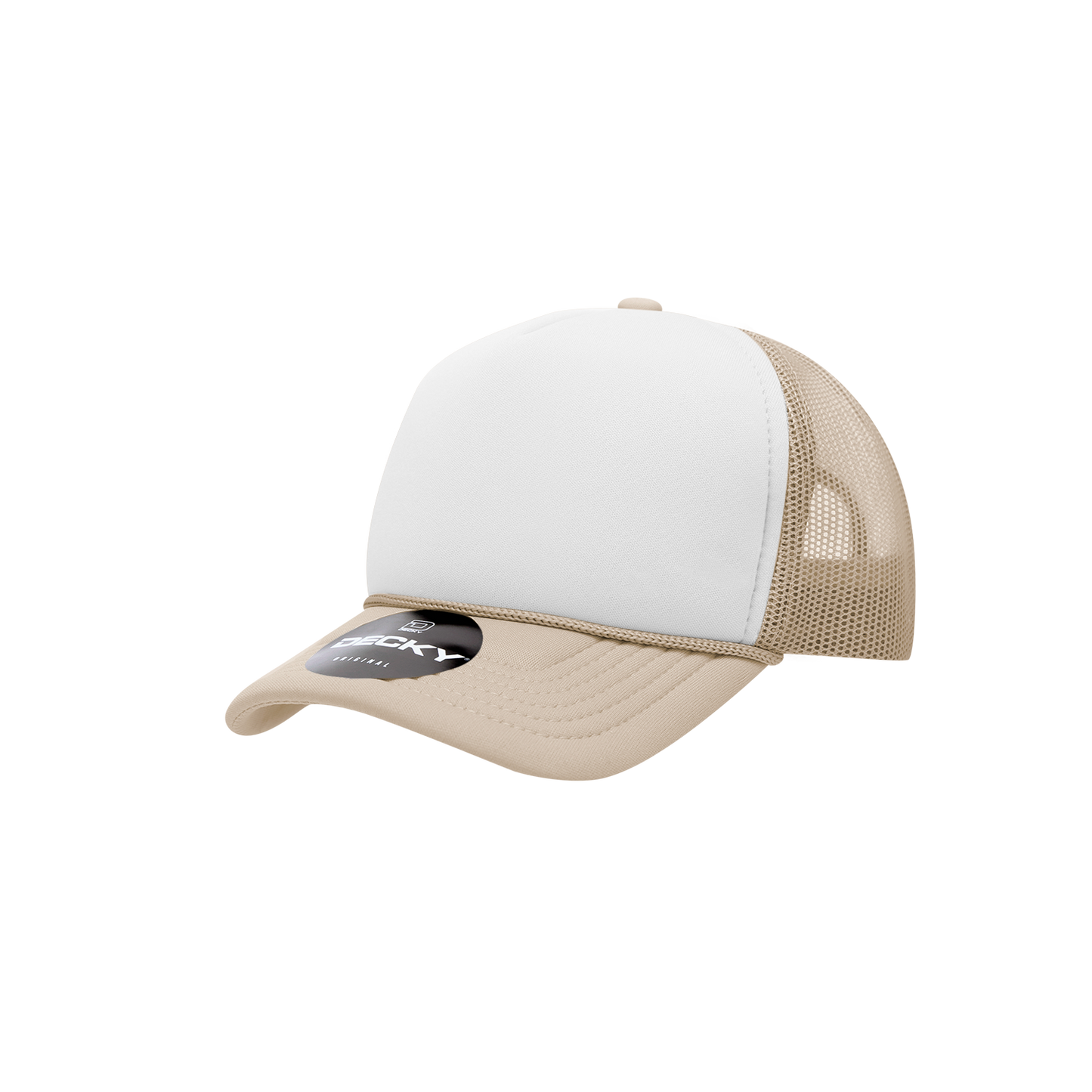 Decky 7010 Trucker Hat - Structured, Curved Brim