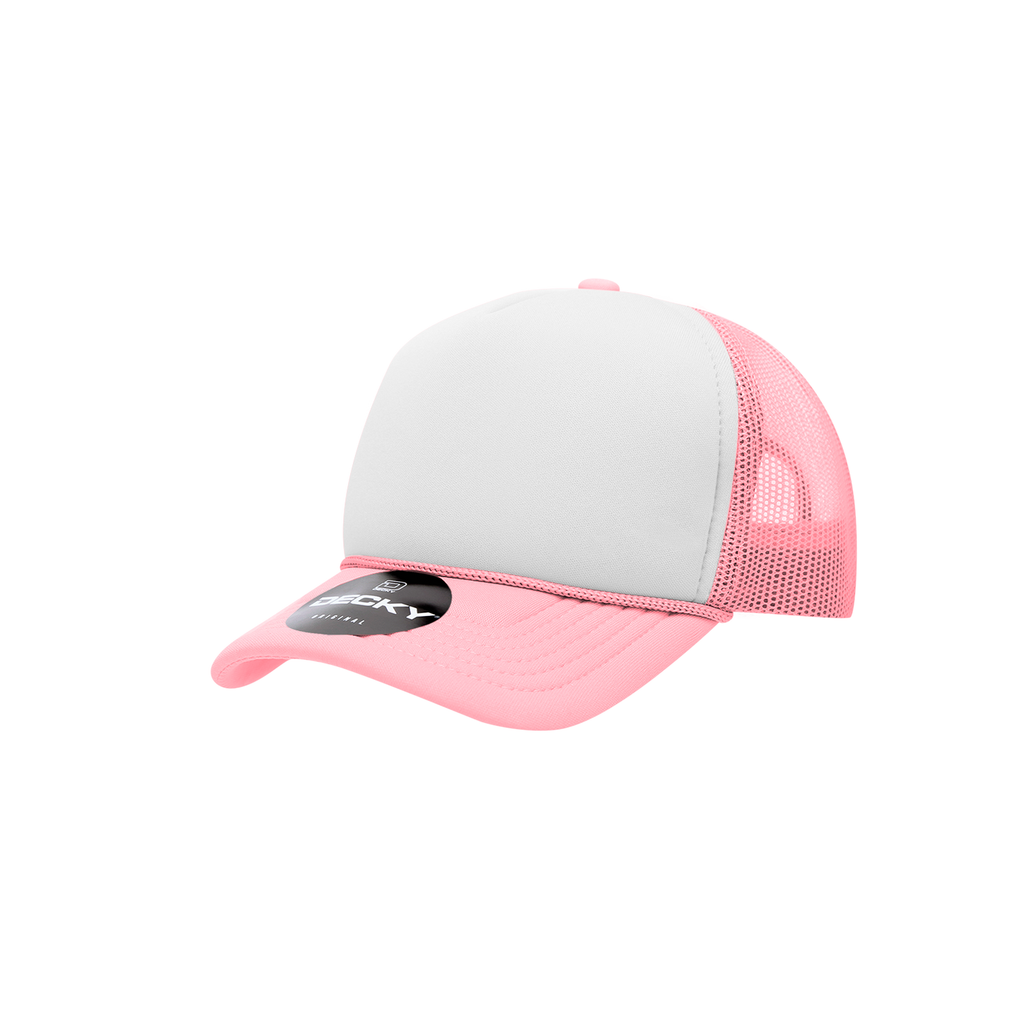 Decky 7010 Trucker Hat - Structured, Curved Brim