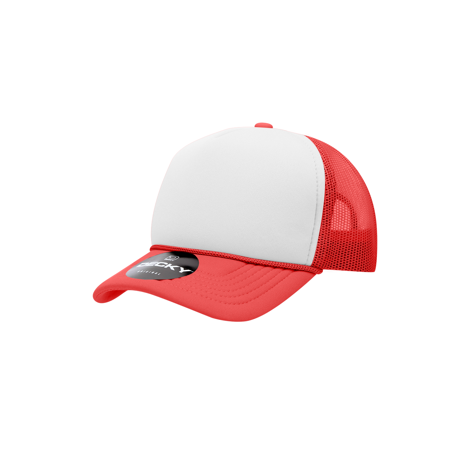 Decky 7010 Trucker Hat - Structured, Curved Brim