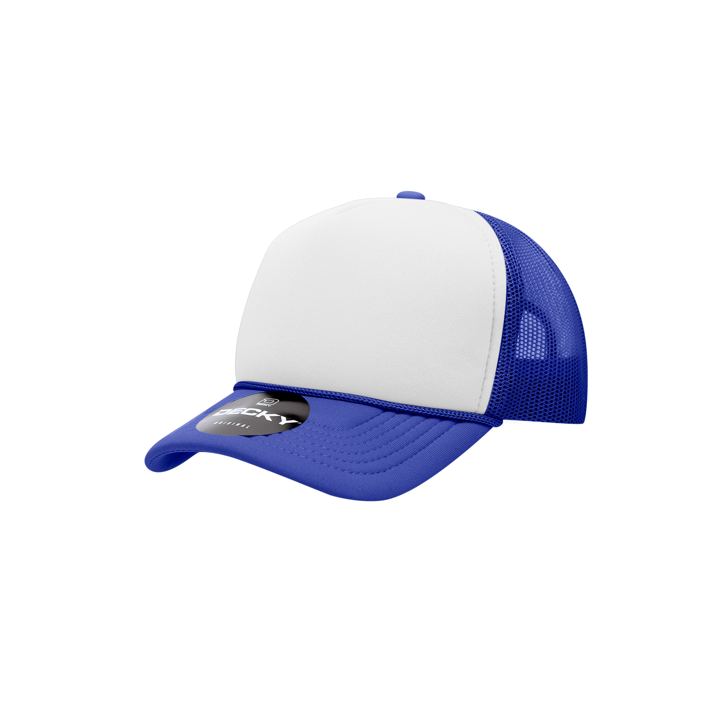 Decky 7010 Trucker Hat - Structured, Curved Brim