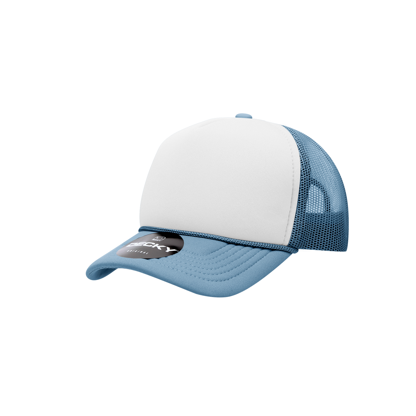 Decky 7010 Trucker Hat - Structured, Curved Brim
