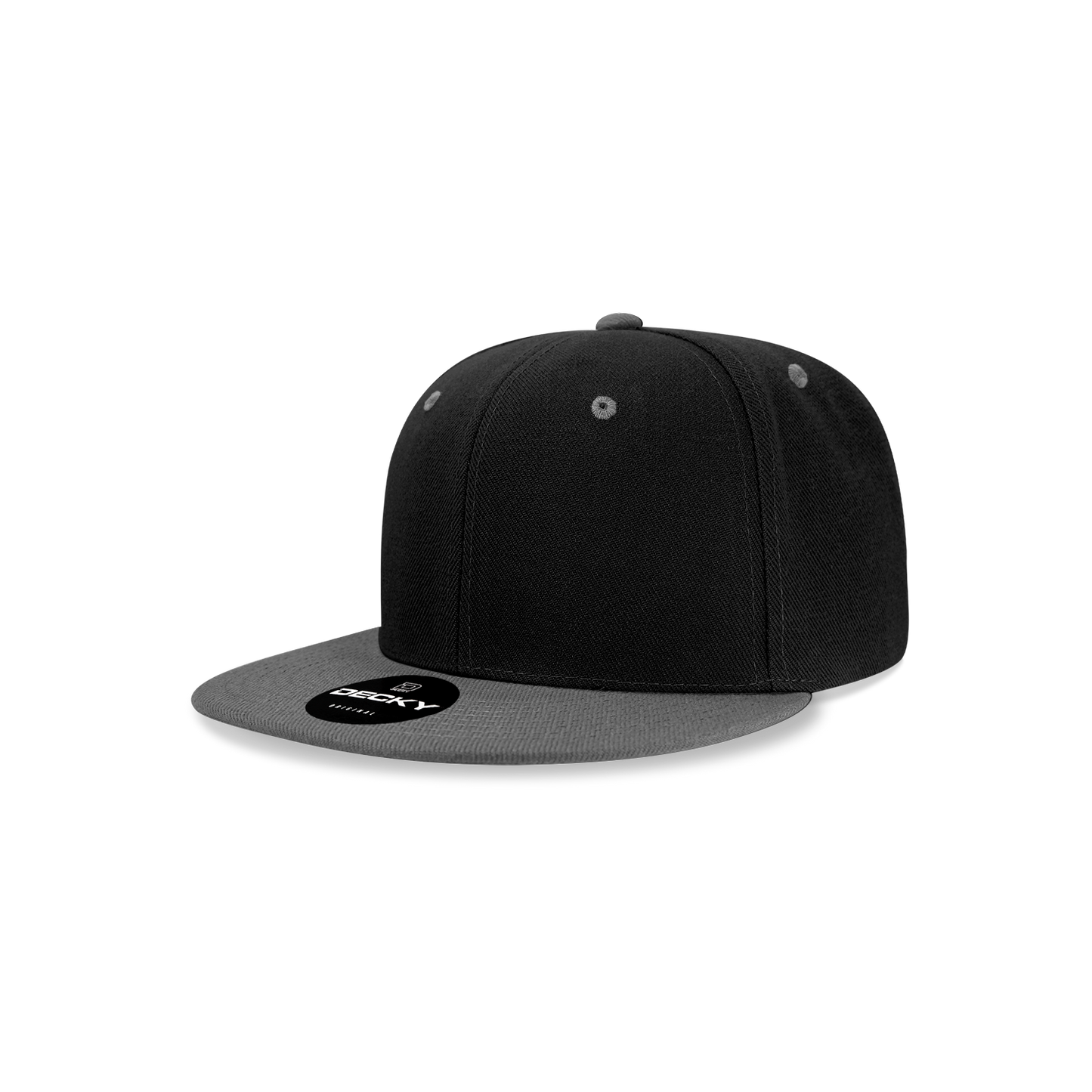 Decky 7011 Snapback Cap - 100% Polyester, Structured