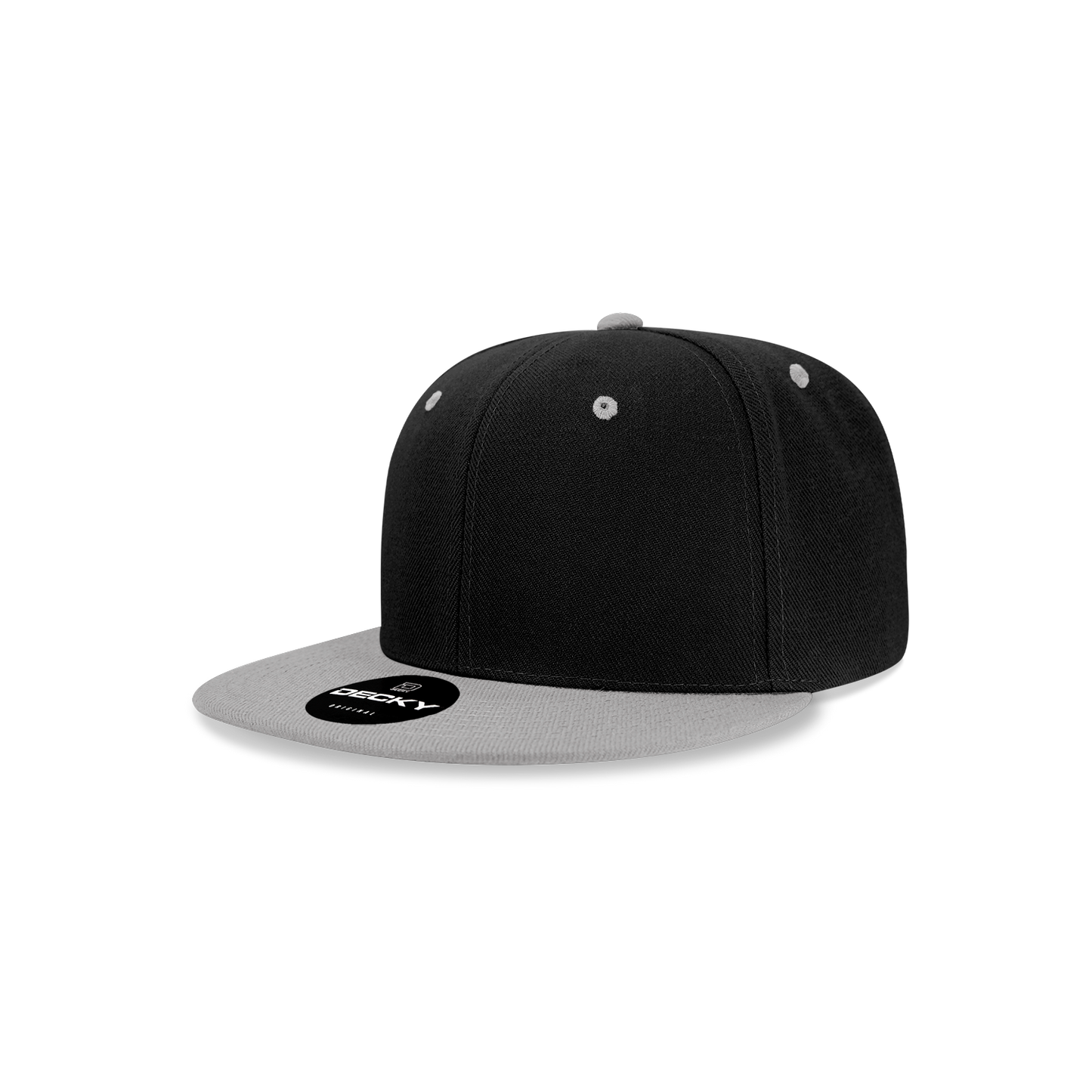 Decky 7011 Snapback Cap - 100% Polyester, Structured