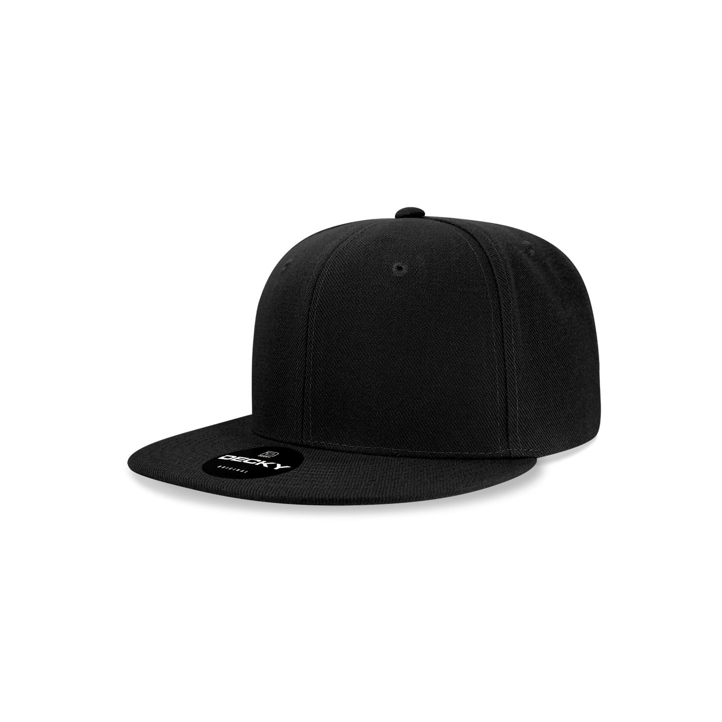 Decky 7011 Snapback Cap - 100% Polyester, Structured