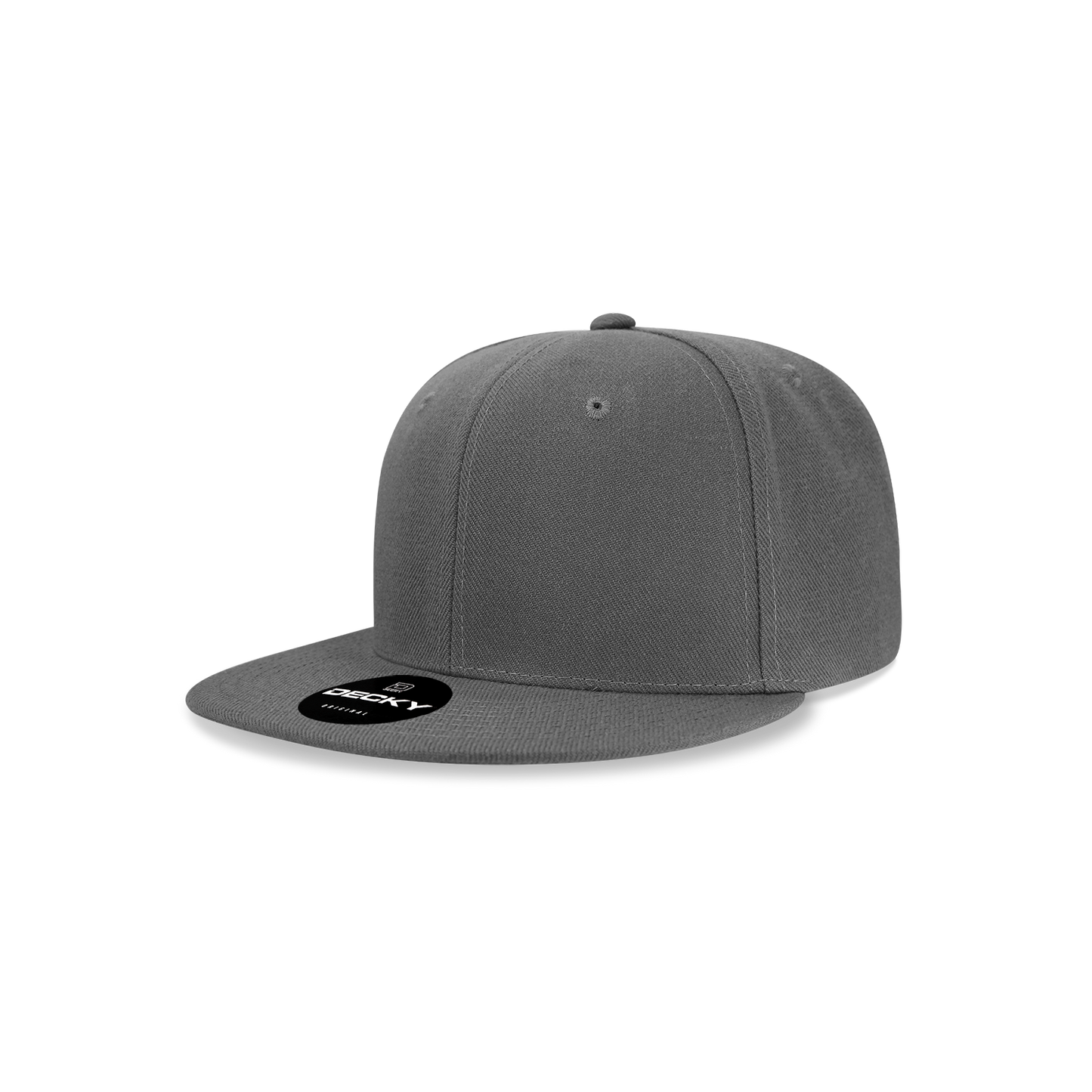 Decky 7011 Snapback Cap - 100% Polyester, Structured