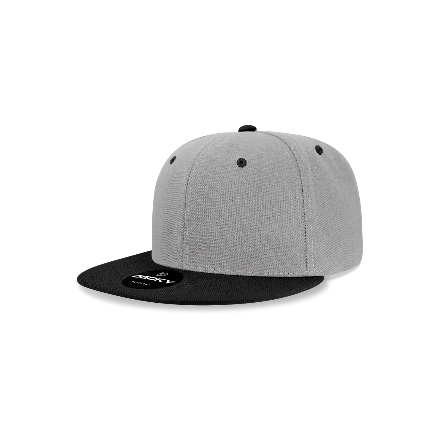 Decky 7011 Snapback Cap - 100% Polyester, Structured