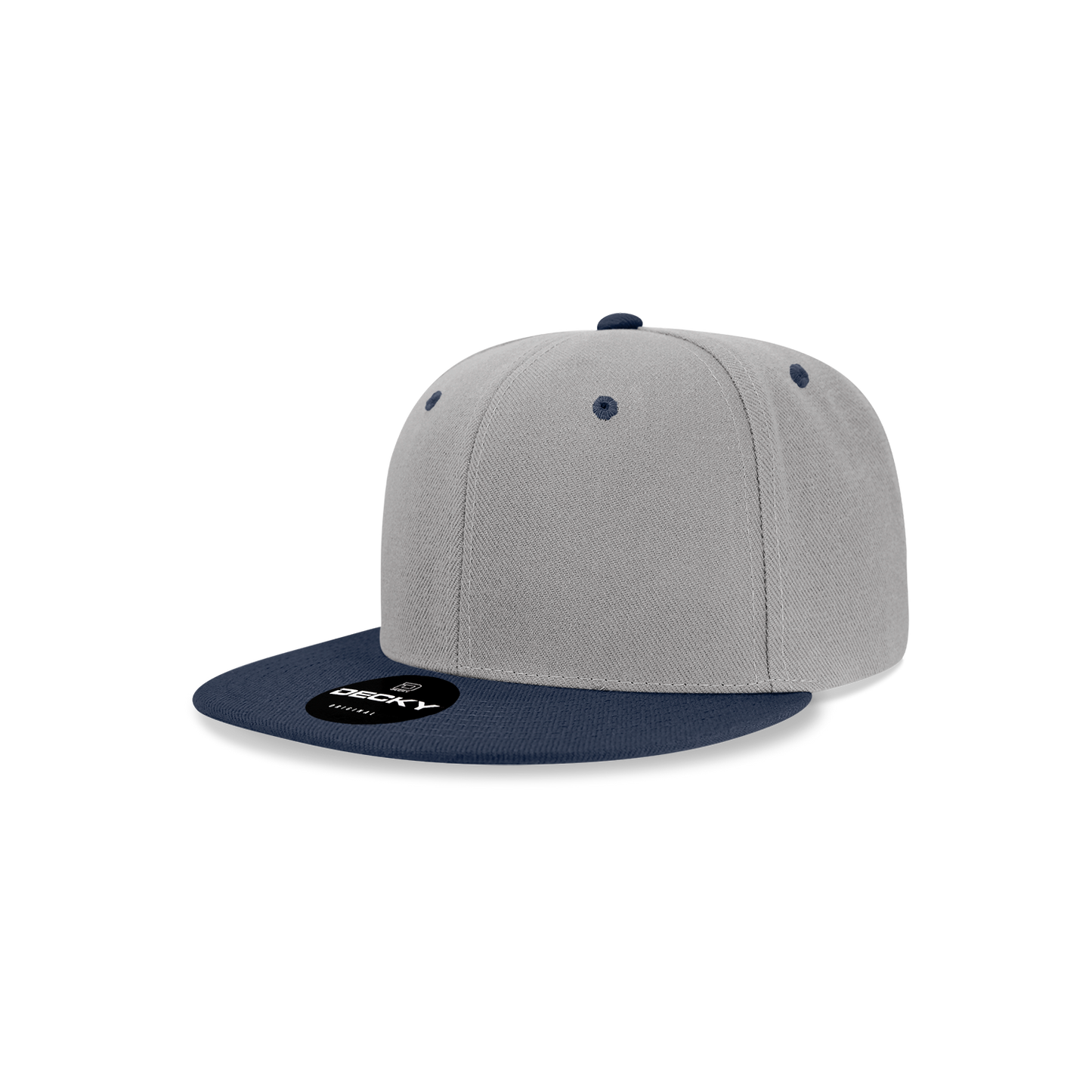 Decky 7011 Snapback Cap - 100% Polyester, Structured
