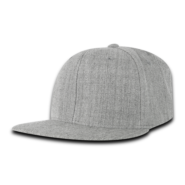 Decky 7011 Snapback Cap - 100% Polyester, Structured