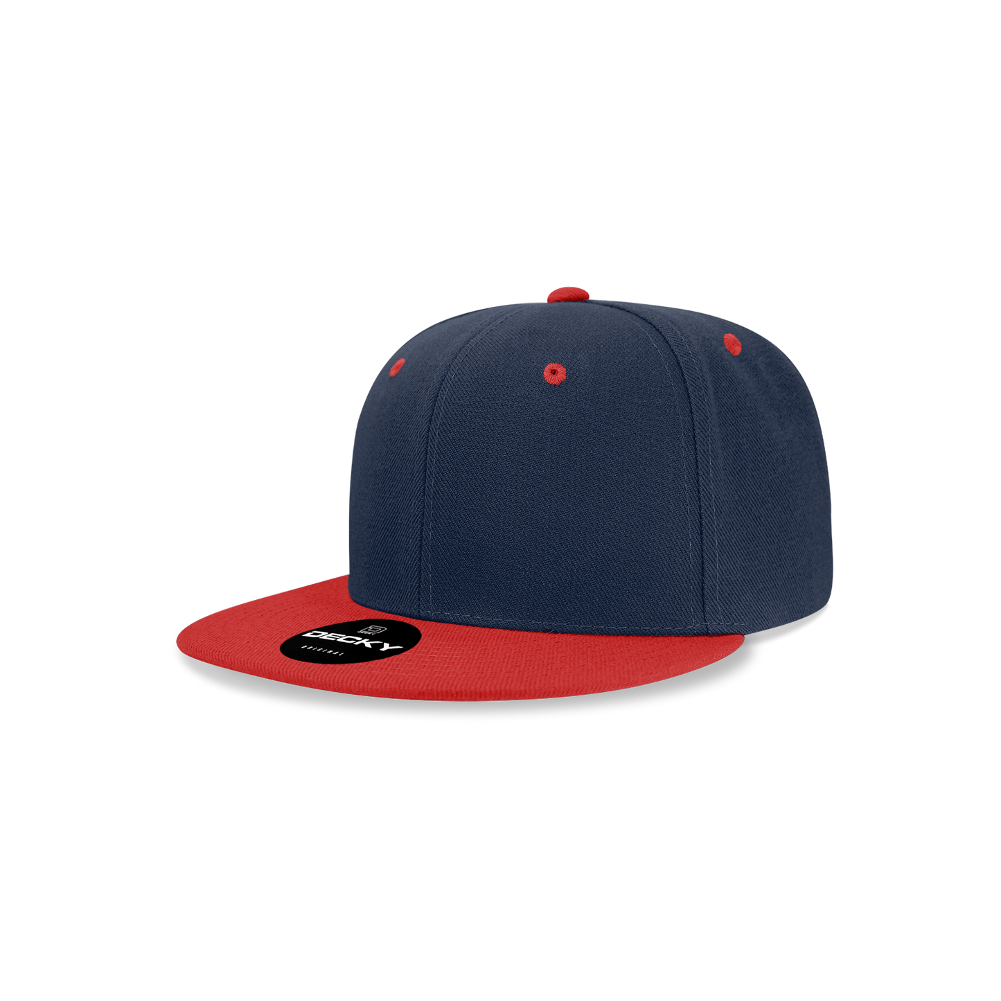 Decky 7011 Snapback Cap - 100% Polyester, Structured