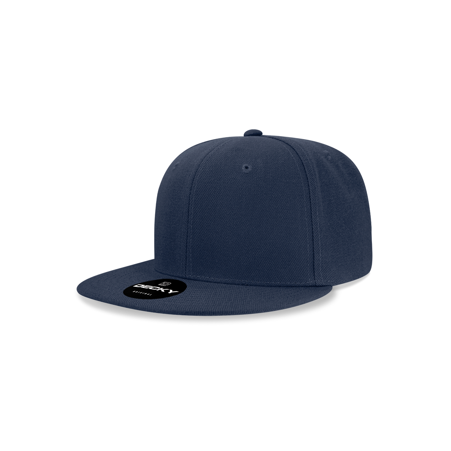 Decky 7011 Snapback Cap - 100% Polyester, Structured