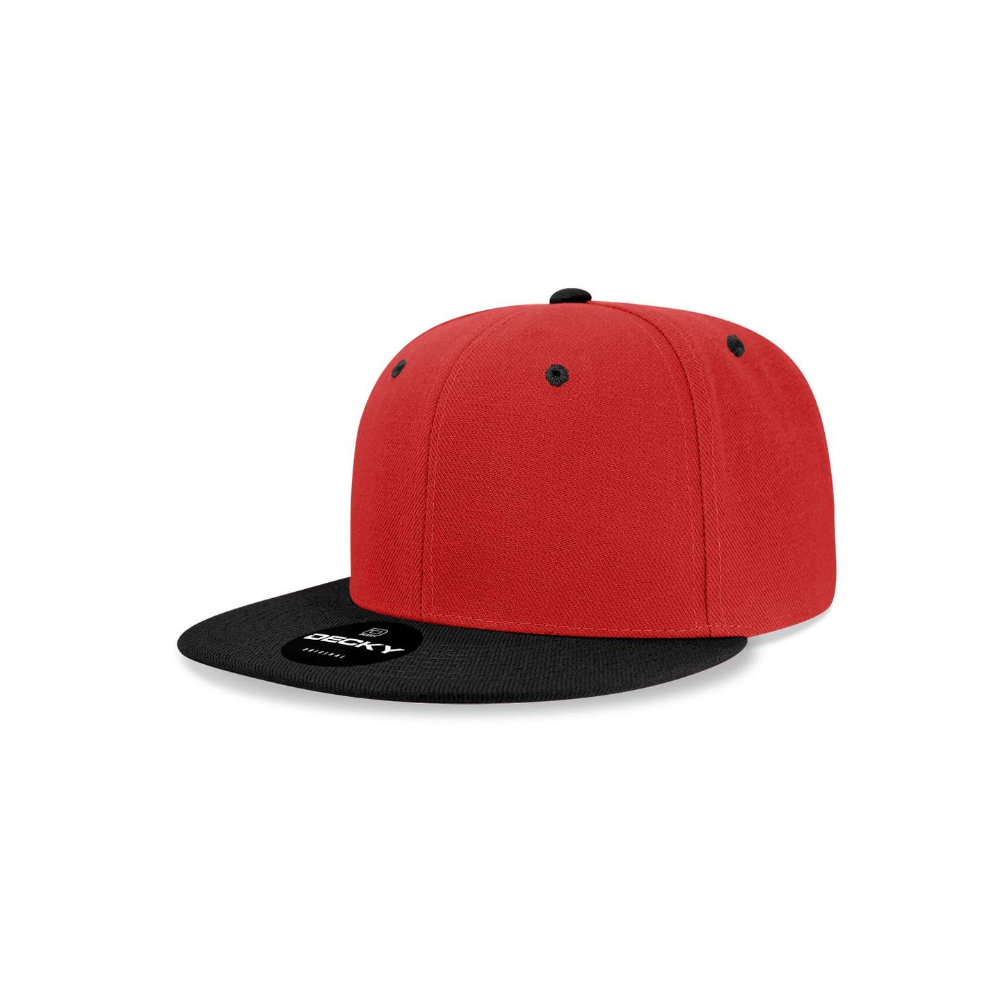 Decky 7011 Snapback Cap - 100% Polyester, Structured