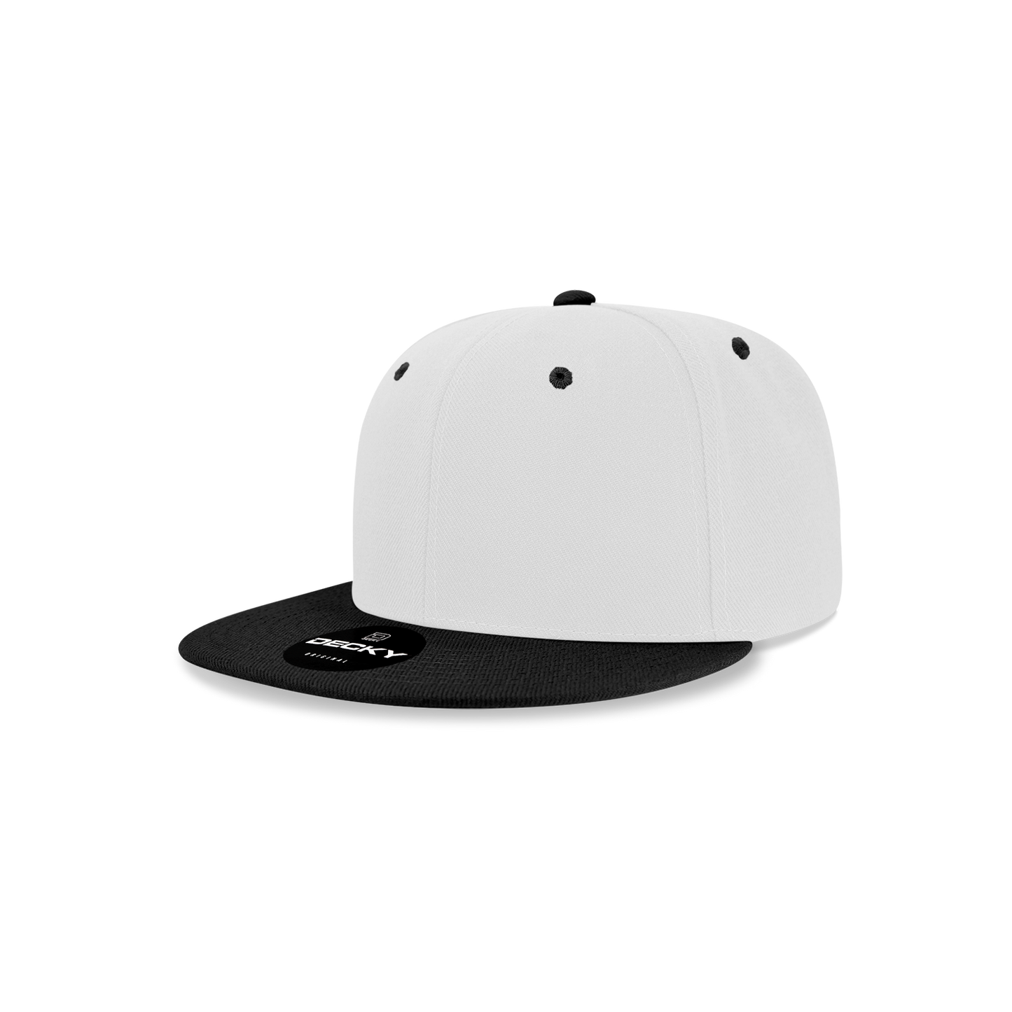 Decky 7011 Snapback Cap - 100% Polyester, Structured