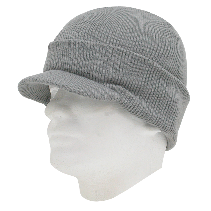 Decky 8009 Beanie Hat - 100% Acrylic, Curved Brim