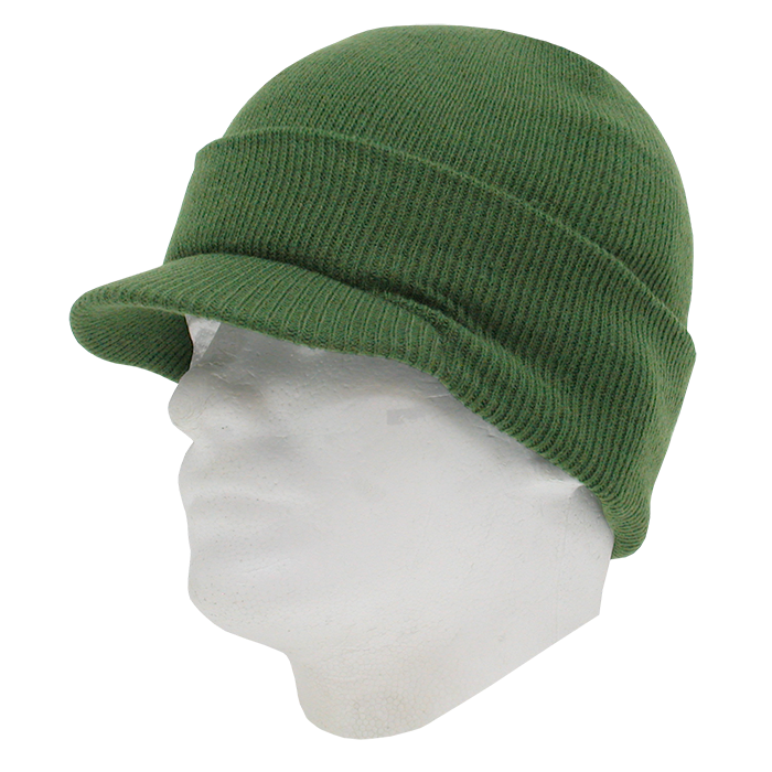 Decky 8009 Beanie Hat - 100% Acrylic, Curved Brim