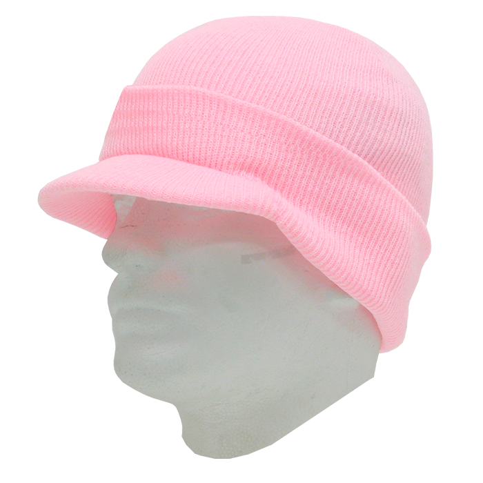 Decky 8009 Beanie Hat - 100% Acrylic, Curved Brim