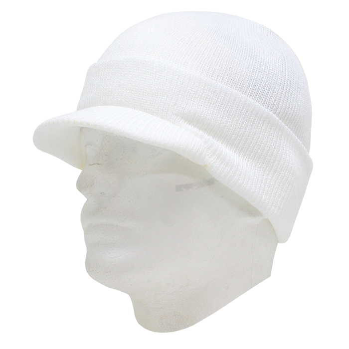 Decky 8009 Beanie Hat - 100% Acrylic, Curved Brim